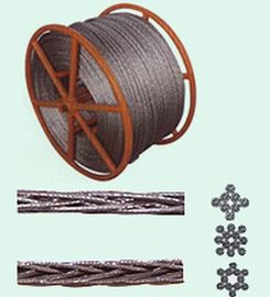 Linea sopraelevata fili dell'alto di flessibilità anti cavo metallico di torsione della corda 12 del polit