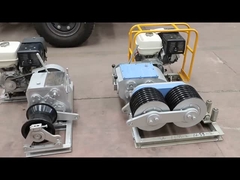 Ventilatore a benzina a doppio tamburo da 5 T per il tiraggio dei cavi