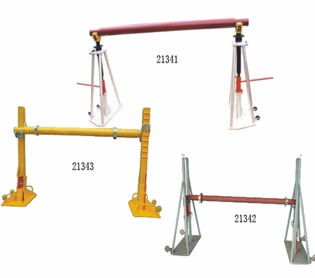 20 Ton Cable Drum Stand With Jack In Line Construction di sollevamento idraulico