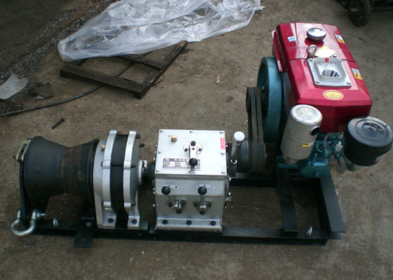comprare Argano del cabestano alimentato da motore diesel da 5 tonnellate per la posa di cavi pesanti nella costruzione di linee di trasmissione online manufacture