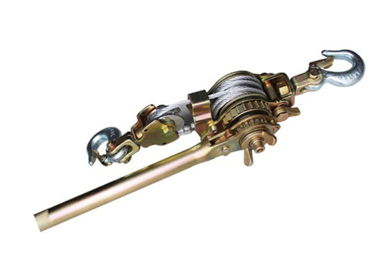 comprare Tirafilo manuale da 1-3 tonnellate con fune metallica, cricchetto e finitura resistente alla corrosione online manufacture