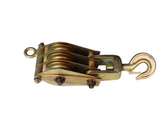comprare Puleggia di sollevamento del gancio della puleggia delle ruote della puleggia del paranco differenziale del cavo metallico doppia online manufacture
