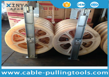 comprare Linea elettrica impacchettata della puleggia del conduttore del grande diametro che mette insieme il blocchetto dell'attrezzatura con una ruota 660mm di cinque nylon online manufacture