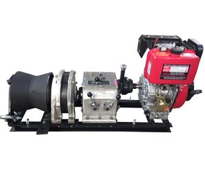 comprare Capacità a macchina 50KN del cavo metallico di posa di un cavo diesel dell'argano una velocità veloce di 5 tonnellate online manufacture