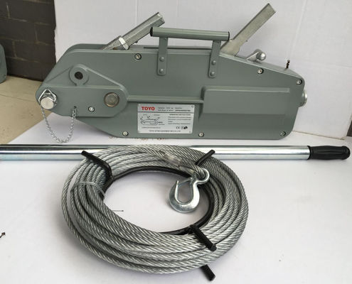comprare Tirfor con capacità di carico di 32KN con fune metallica da 20m, argano manuale per tirare cavi per la costruzione di linee online manufacture