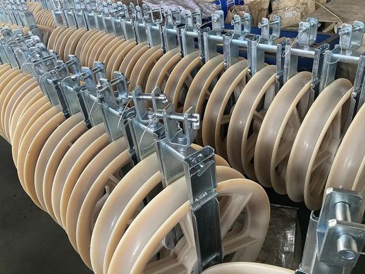 comprare 822 mm di grande diametro di cavo pesante con ruota di nylon per la costruzione di linee aeree online manufacture