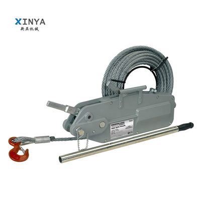 comprare Portable 3.2 Ton Manual Wire Rope Winch with 20M Lifting Height for Construction Hoist online manufacture