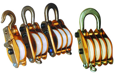 comprare Tre ruote di 30KN di acciaio PULLEY BLOCK SNATCH BLOCK per tirare le corde online manufacture