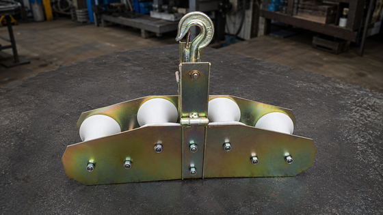 acquistare Carrucola per cavi OPGW con carico nominale 20kN, diametro massimo cavo 22mm e design di protezione del cavo online manufacture