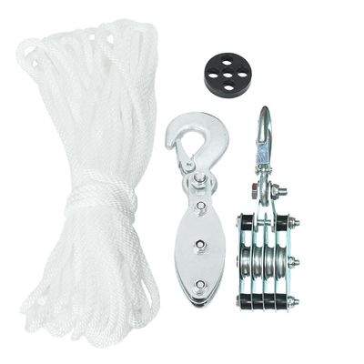Pulley Lift Blocco di puleggia ad alta resistenza 1100lbs 2200lbs per il sollevamento