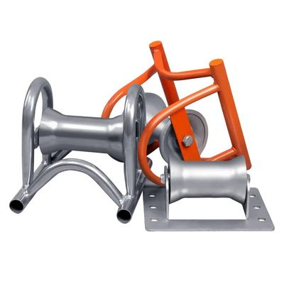 Guida di posa del cavo singolo sotterraneo Roller di alluminio ruota di nylon Manhole Cable Roller