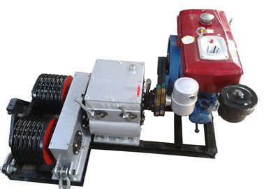 Estrattore dell'argano del cavo argano autoalimentato del tamburo del motore diesel da 5 tonnellate doppio