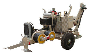 40KN Maximum Linepull Cabler idraulico con motore diesel per linea di trasmissione 220KV