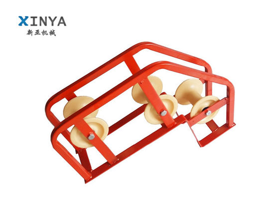 10KN rulli di angolo del cavo a carico nominale con design a rulli di triplo nylon per il tiraggio del cavo resistente alla corrosione e all'usura